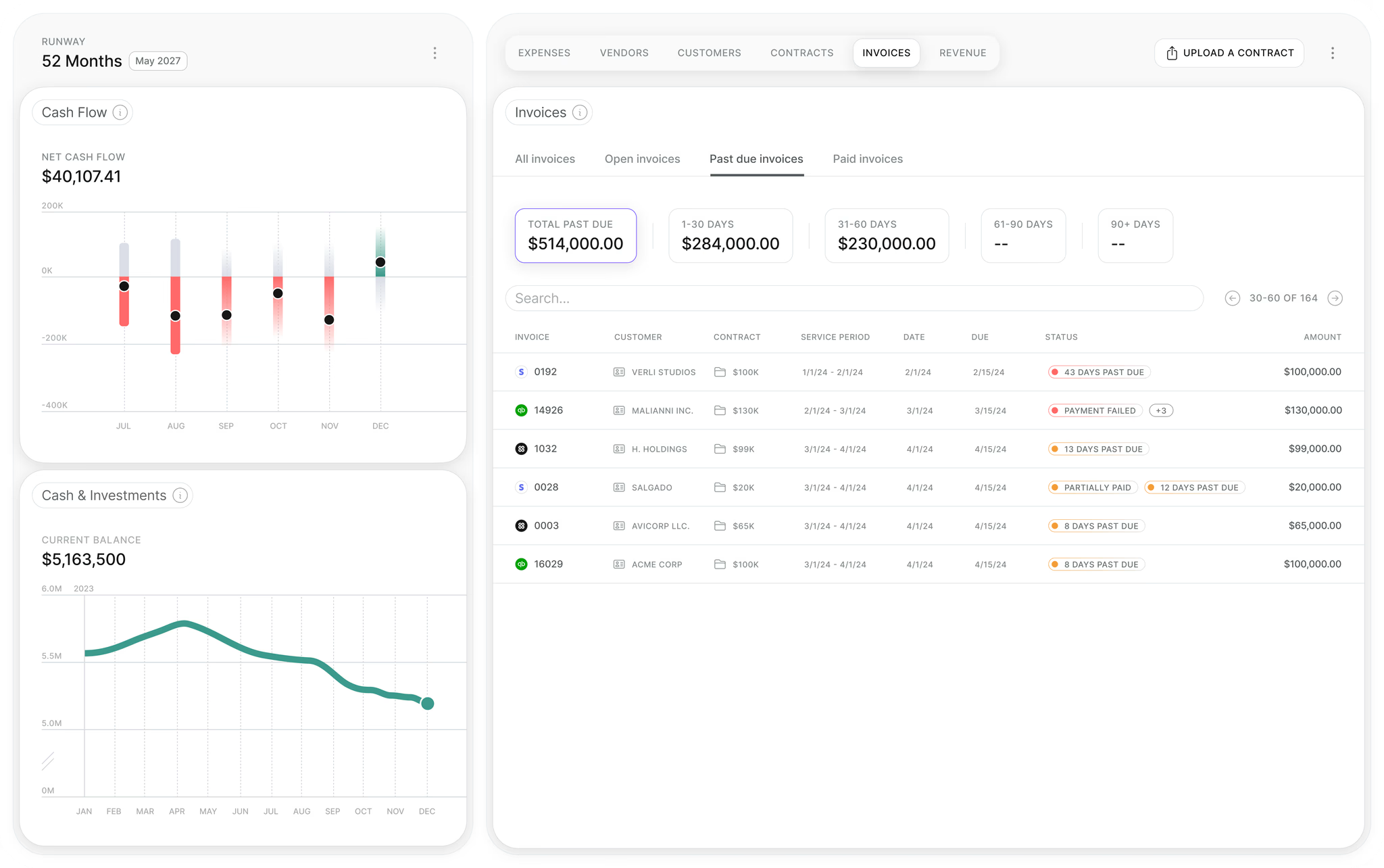 Quanta dashboard